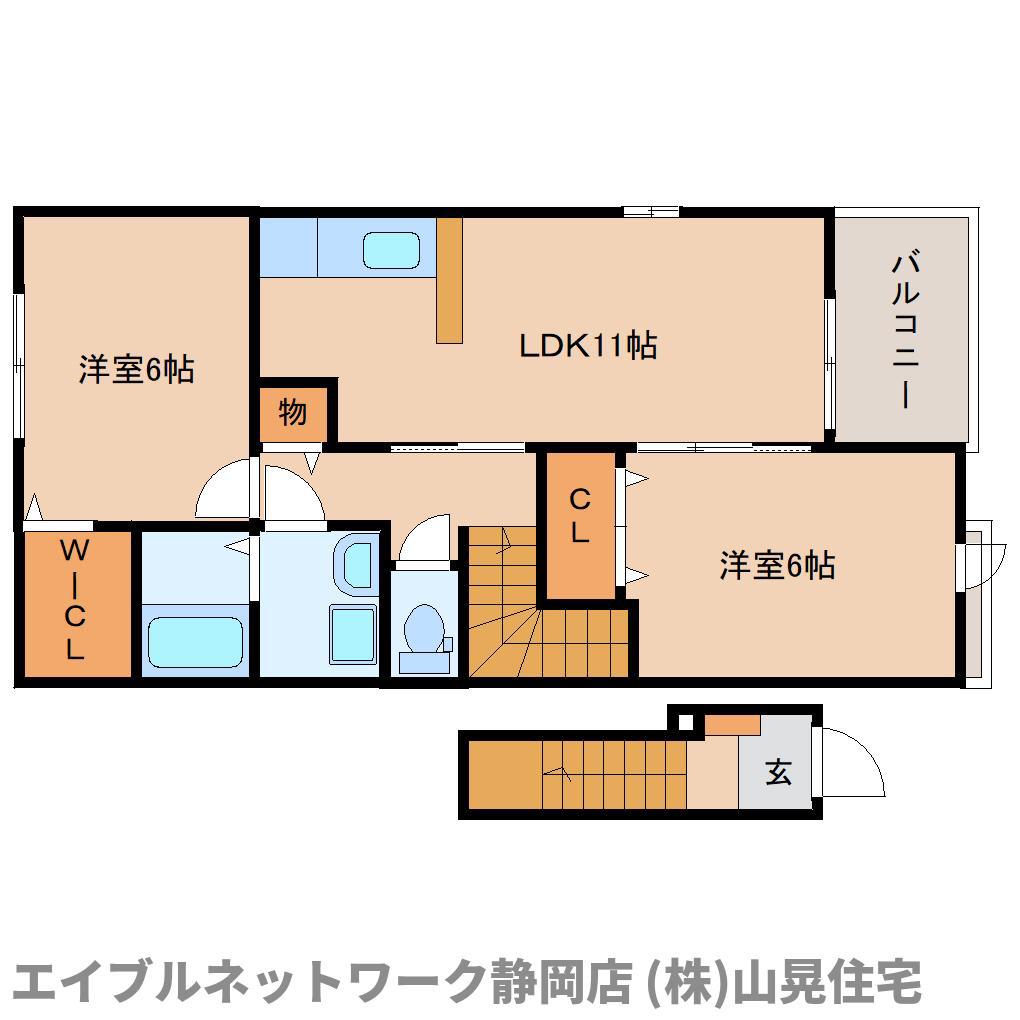 エテルナ(2LDK/2階)の間取り写真