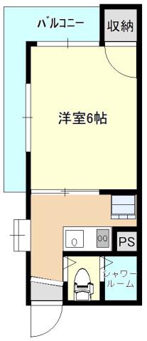 コーポ88(1K/1階)の間取り写真
