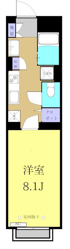 IRMS(1K/5階)の間取り写真