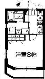 DEAR COURT MEGURO ディアコート目黒(1K/4階)の間取り写真