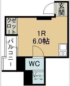 レンボーマンション(ワンルーム/3階)の間取り写真