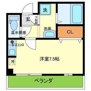 パナハイツ2001(ワンルーム/2階)の間取り写真
