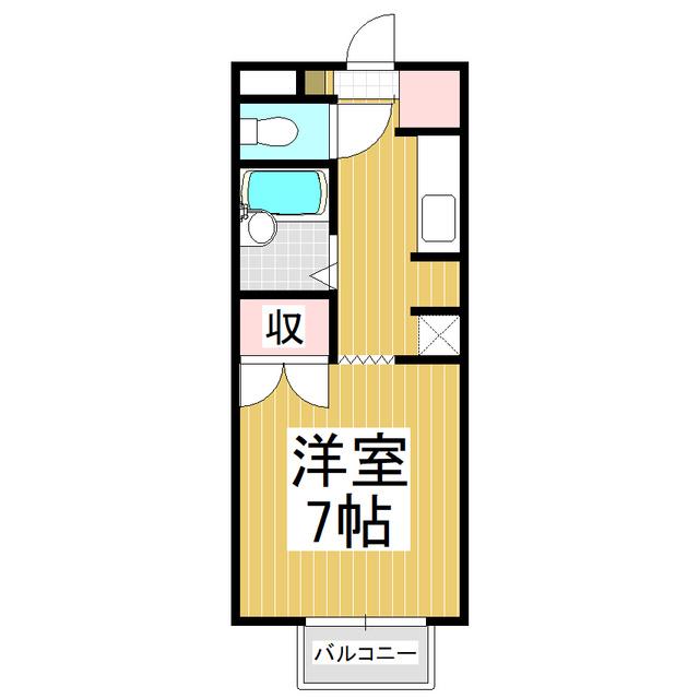 エナジーパル啓寿(1K/2階)の間取り写真