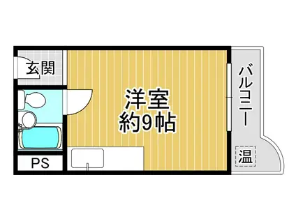 ハイツ富士(ワンルーム/7階)の間取り写真