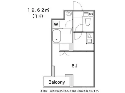 フォーディアル高田馬場(1K/3階)の間取り写真