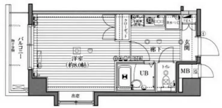 ガラ・ステージ西新宿 4階階 間取り