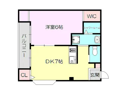 第2大栄マンション(1DK/4階)の間取り写真