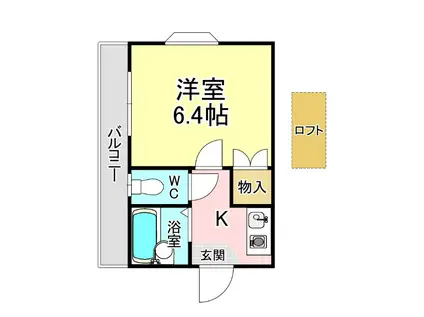コーポ守恒(1K/1階)の間取り写真