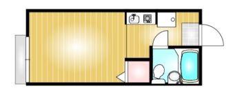 メゾンアルスC(ワンルーム/1階)の間取り写真
