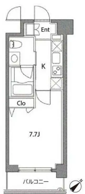 カスタリア中目黒 5階階 間取り