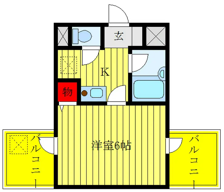 ベルタス蓮根 1階階 間取り