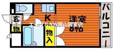 プレミスND(1K/3階)の間取り写真