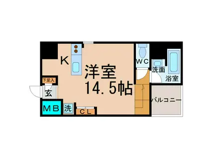 S-FORT六番町(ワンルーム/9階)の間取り写真