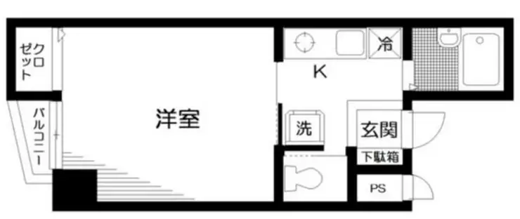 カースル要町 4階階 間取り