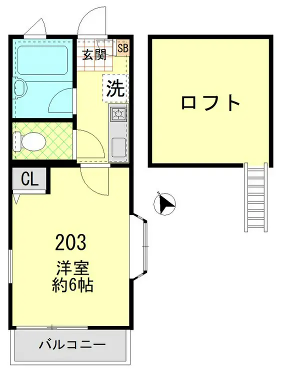 クレシェンドM 2階階 間取り
