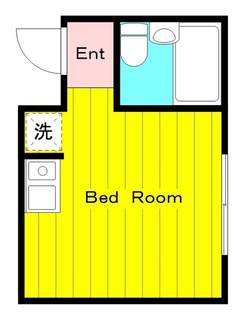 シティメゾン多摩川(ワンルーム/1階)の間取り写真