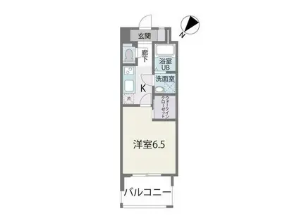 ウェルブライト博多(1K/11階)の間取り写真