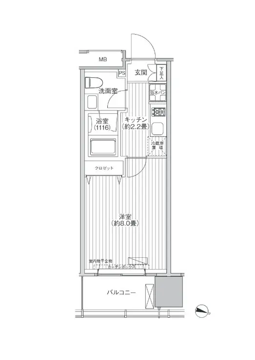 桜ヒルズ九段北 6階階 間取り