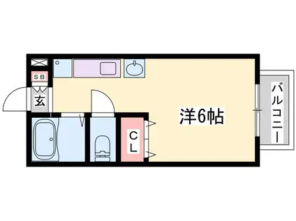 エステートピアMINATO(ワンルーム/1階)の間取り写真