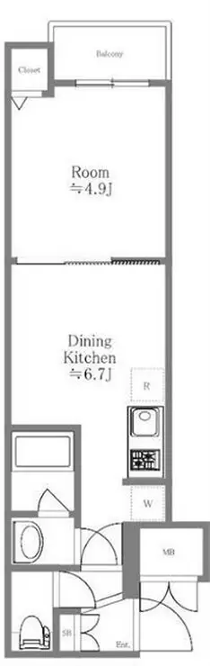 ハーモニーレジデンス東京南砂パークサイド 4階階 間取り