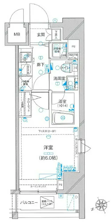 Le’a横濱ミッドスクエア 10階階 間取り