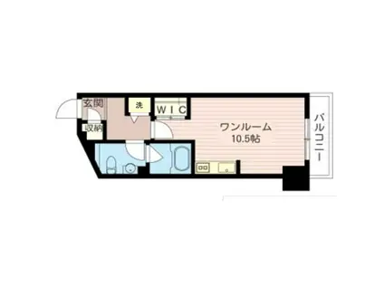 MASTLIFE横濱桜木町(ワンルーム/5階)の間取り写真
