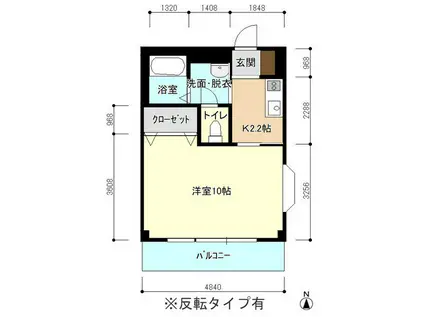 アメニティ・ダビデII(1K/3階)の間取り写真