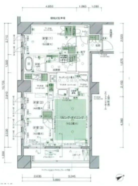 ブランズ日本橋茅場町 2階階 間取り