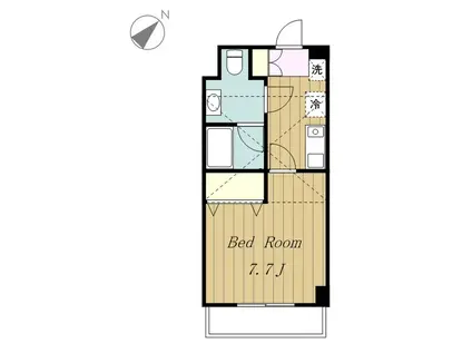 ROUTE相模が丘(1K/4階)の間取り写真