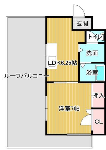 EIGHT BUILDINGI(1DK/8階)の間取り写真