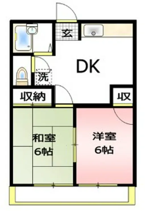 ハイツヤザワ 1階階 間取り
