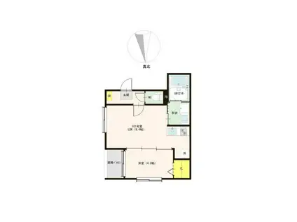 NEST TOMIZAWA(1LDK/2階)の間取り写真