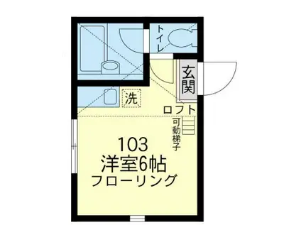 ユナイトシー(ワンルーム/1階)の間取り写真