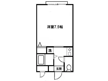 ダイユウしもきた(1K/3階)の間取り写真