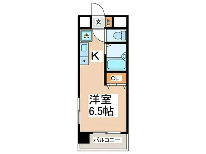 DAZUR(1K/2階)の間取り写真