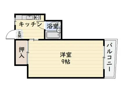 第三勝ビル(1K/5階)の間取り写真