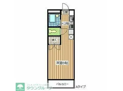 アトリウム・ナカマタ(1K/3階)の間取り写真