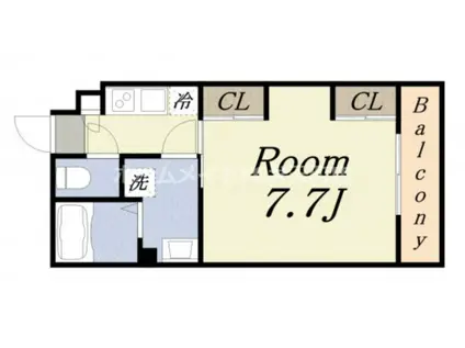 リブリ・H.Y.S(1K/3階)の間取り写真