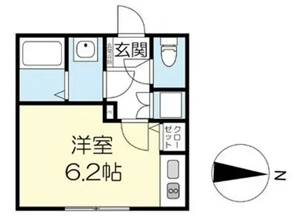 753ハイム亀有(ワンルーム/3階)の間取り写真