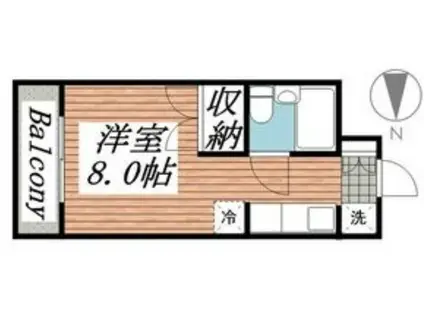 メゾン・ド・トラジェ(ワンルーム/3階)の間取り写真