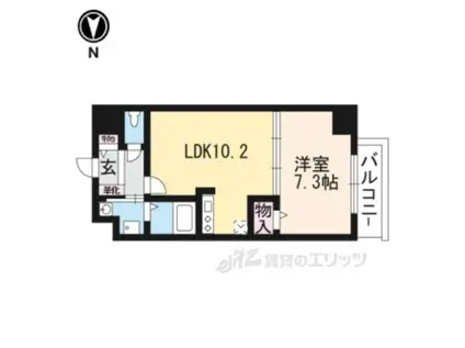 ウィズ 秀和(1LDK/5階)の間取り写真