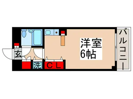 メゾンプラージュ(ワンルーム/4階)の間取り写真