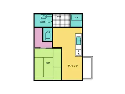 コーポルベーレ(1DK/6階)の間取り写真