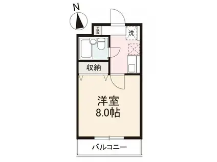 TOPLA SOBA(1K/2階)の間取り写真