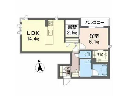 リラフォート八王子(1LDK/2階)の間取り写真