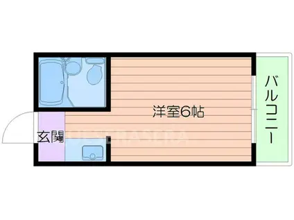 ラヴィ城北(ワンルーム/7階)の間取り写真