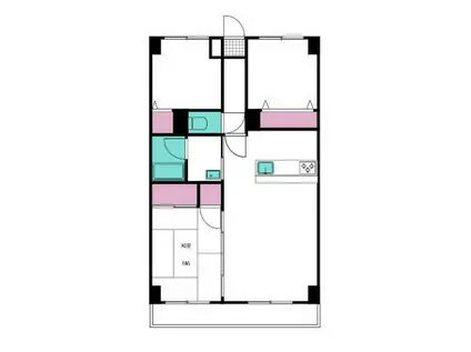 都民アースフォーガル(3LDK/3階)の間取り写真