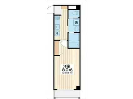 PALAZZO パラッツォ(1K/1階)の間取り写真