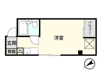 アシスト金沢駅前マンション(ワンルーム/3階)の間取り写真