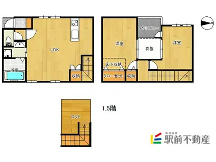 ALBA LEAF(2LDK/1階)の間取り写真